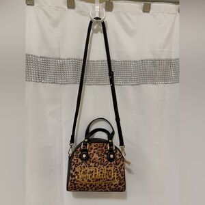 Von Dutch Leopard Print Crossbody Bag